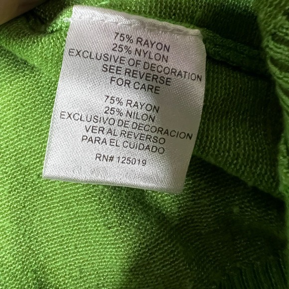 Joseph A Button Cardigan Sweater Women's L Cropped 3/4 Sleeve Preppy Grannycore - Picture 4 of 7